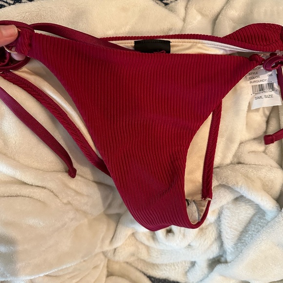 Burgundy bikini bottoms NWT - Picture 5 of 5